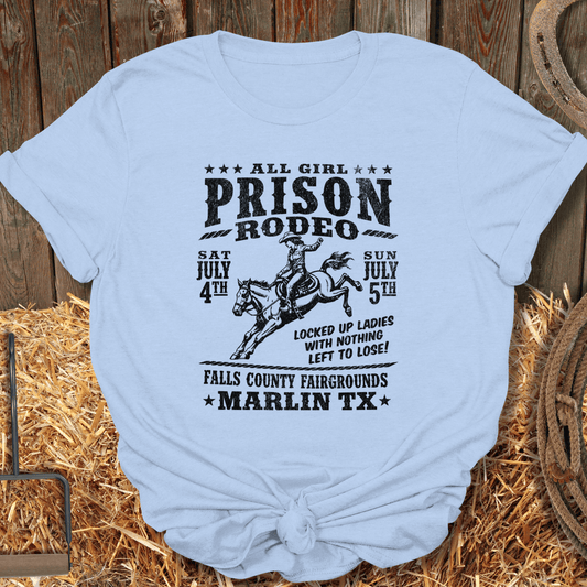 Printify T-Shirt Light Blue / S Girl Rodeo Tee