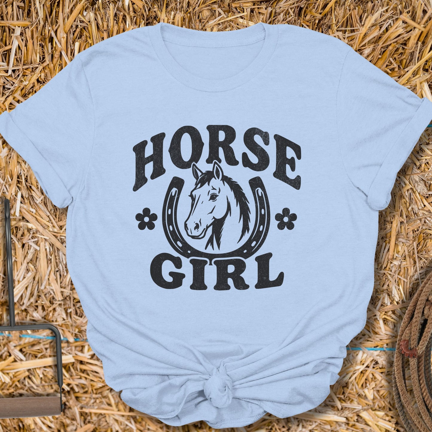 Printify T-Shirt Light Blue / S Horse Girl Tee