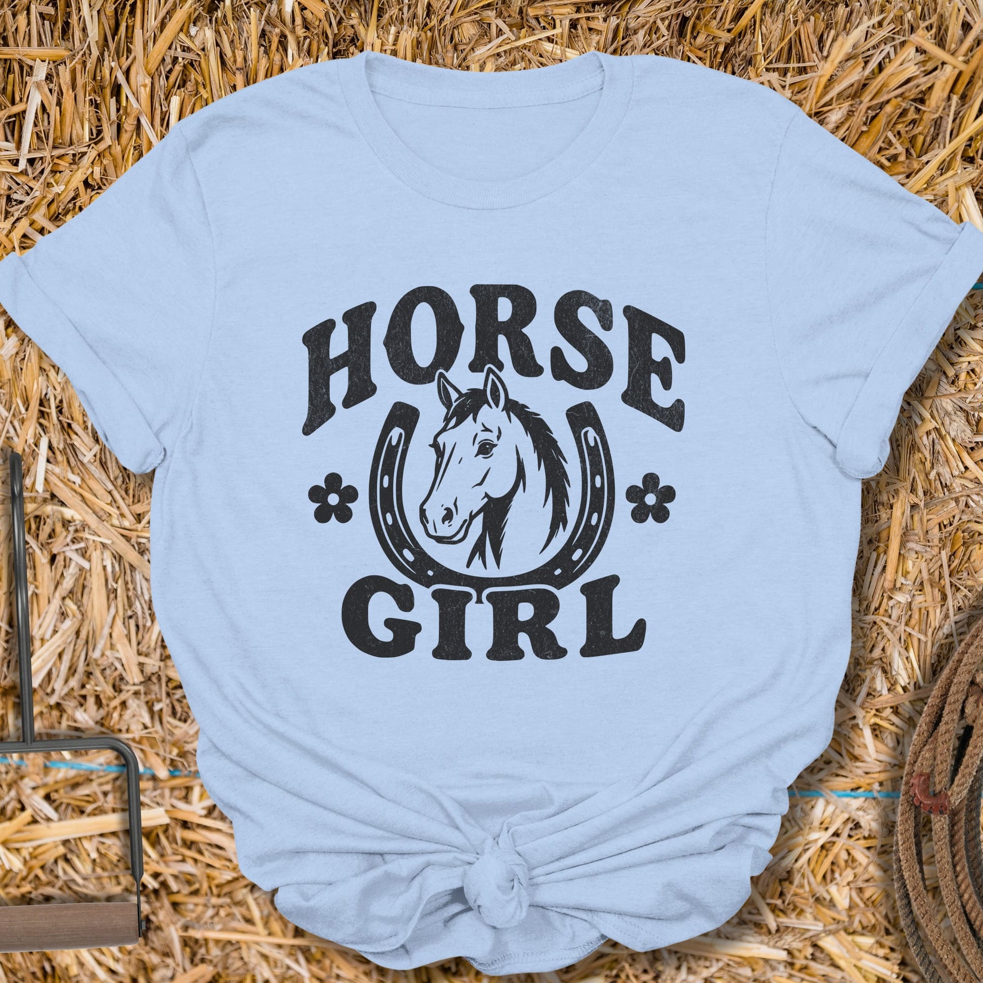 Printify T-Shirt Light Blue / S Horse Girl Tee