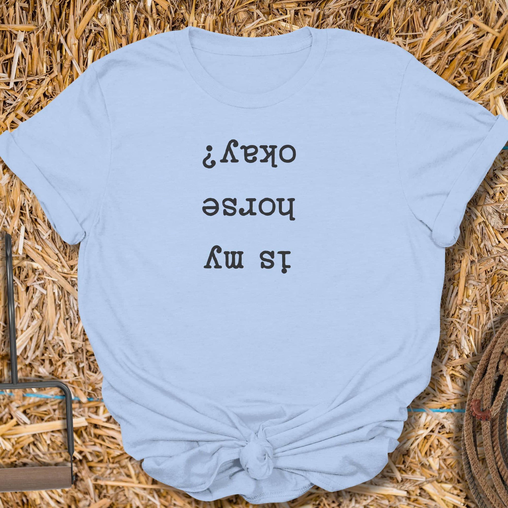 Printify T-Shirt Light Blue / S Horse Okay Tee
