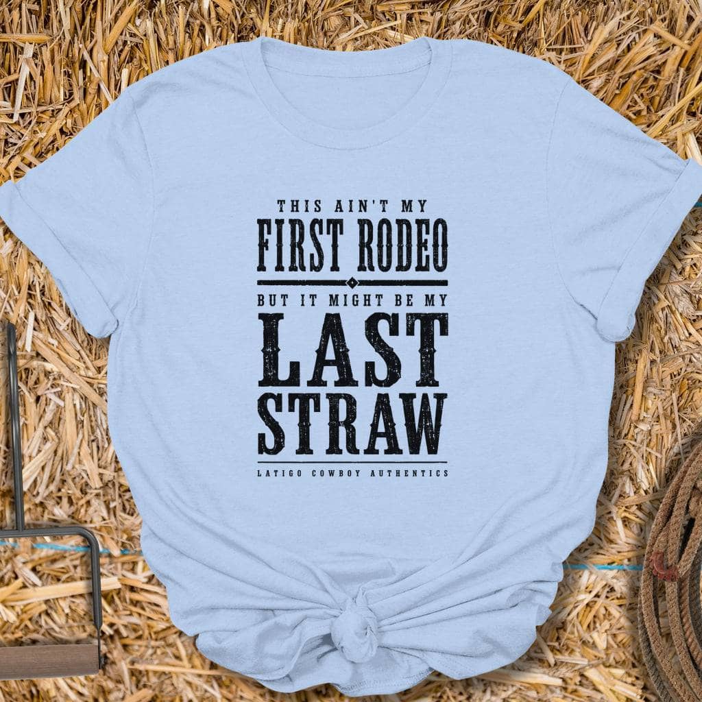 Printify T-Shirt Light Blue / S Last Straw Tee
