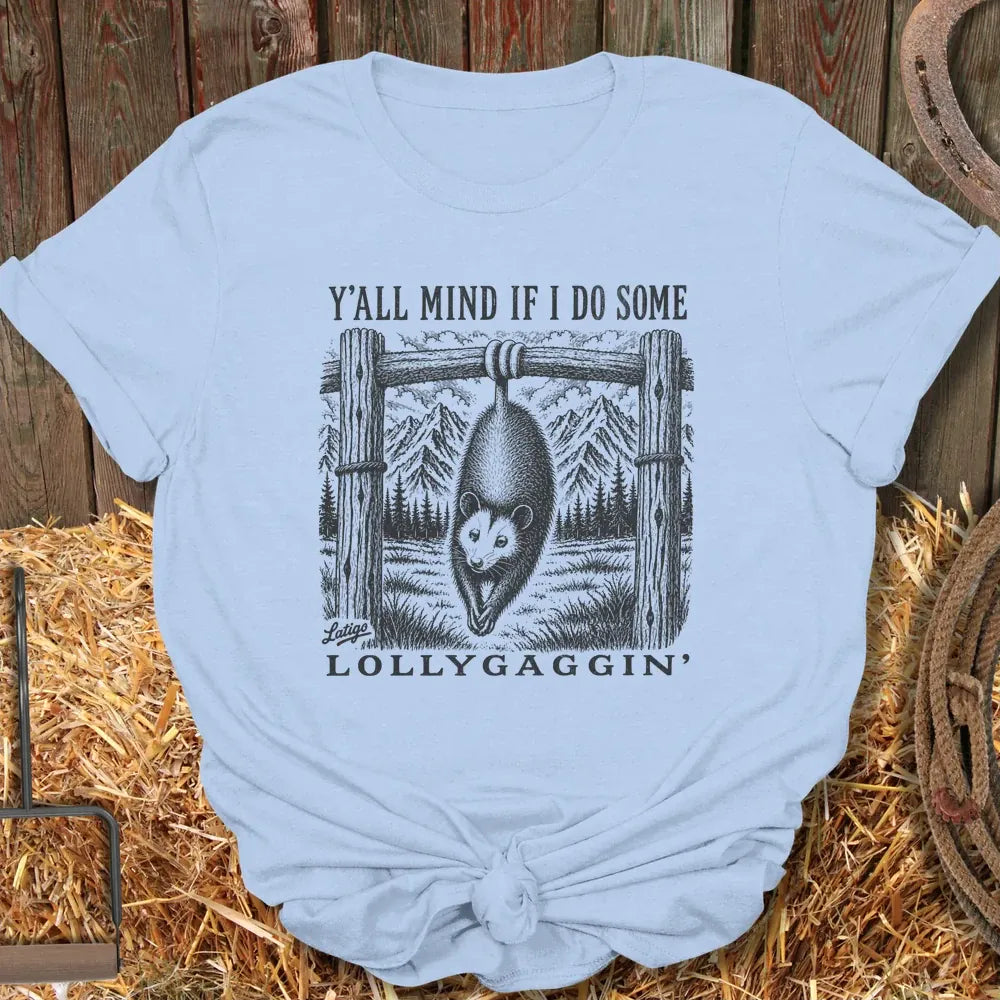 Printify T-Shirt Light Blue / S Lollygaggin Tee