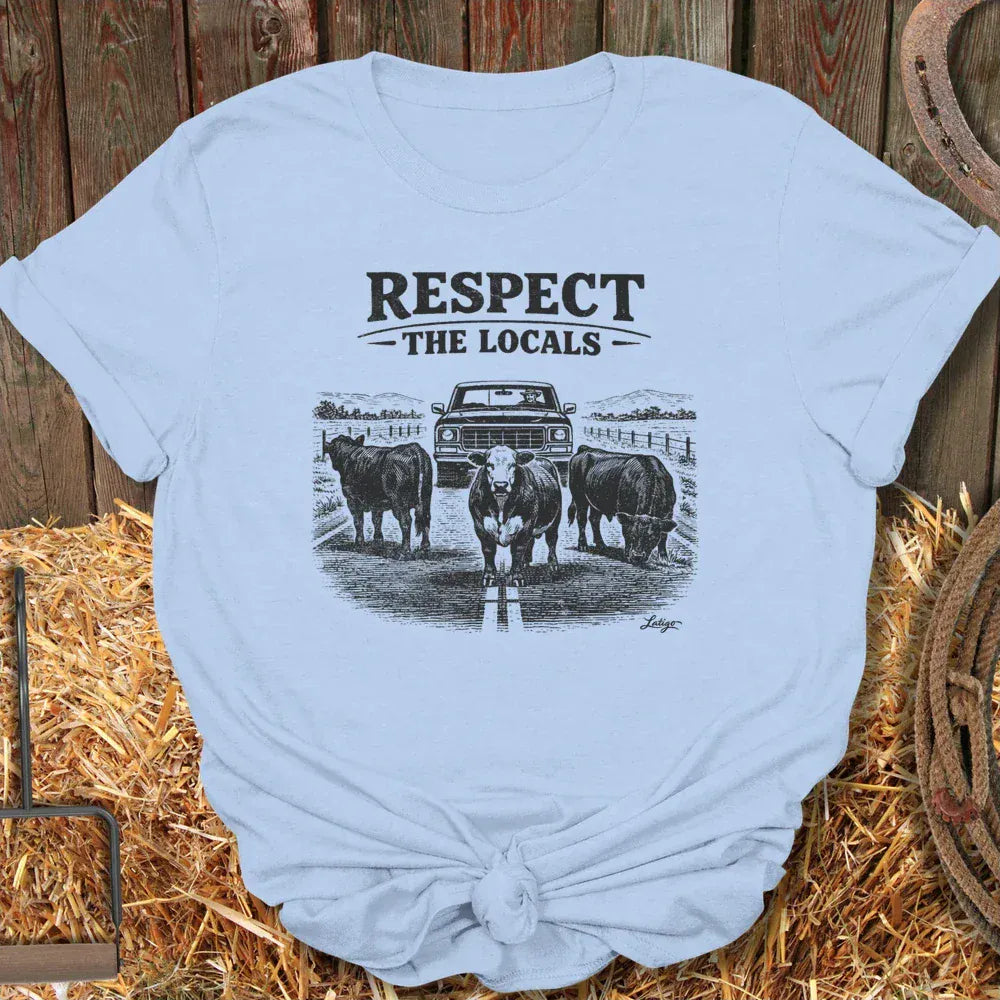 Printify T-Shirt Light Blue / S Respect Locals Tee