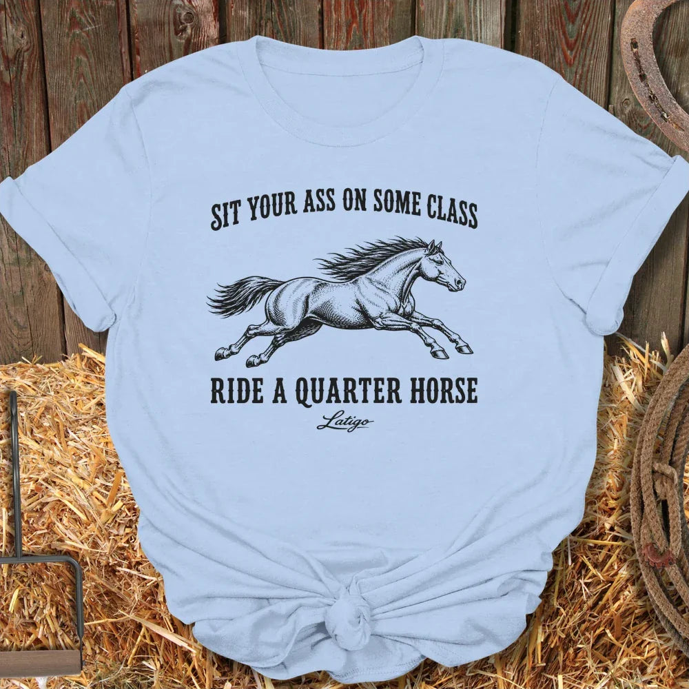 Printify T-Shirt Light Blue / S Ride Class Tee