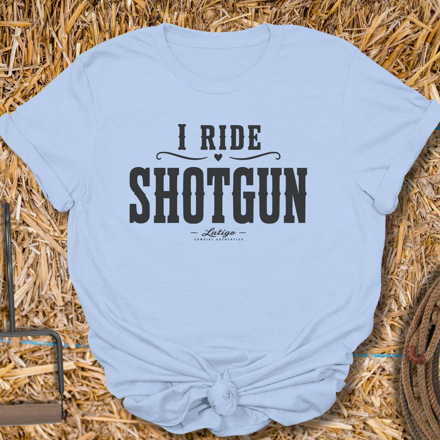 Printify T-Shirt Light Blue / S Shotgun Tee