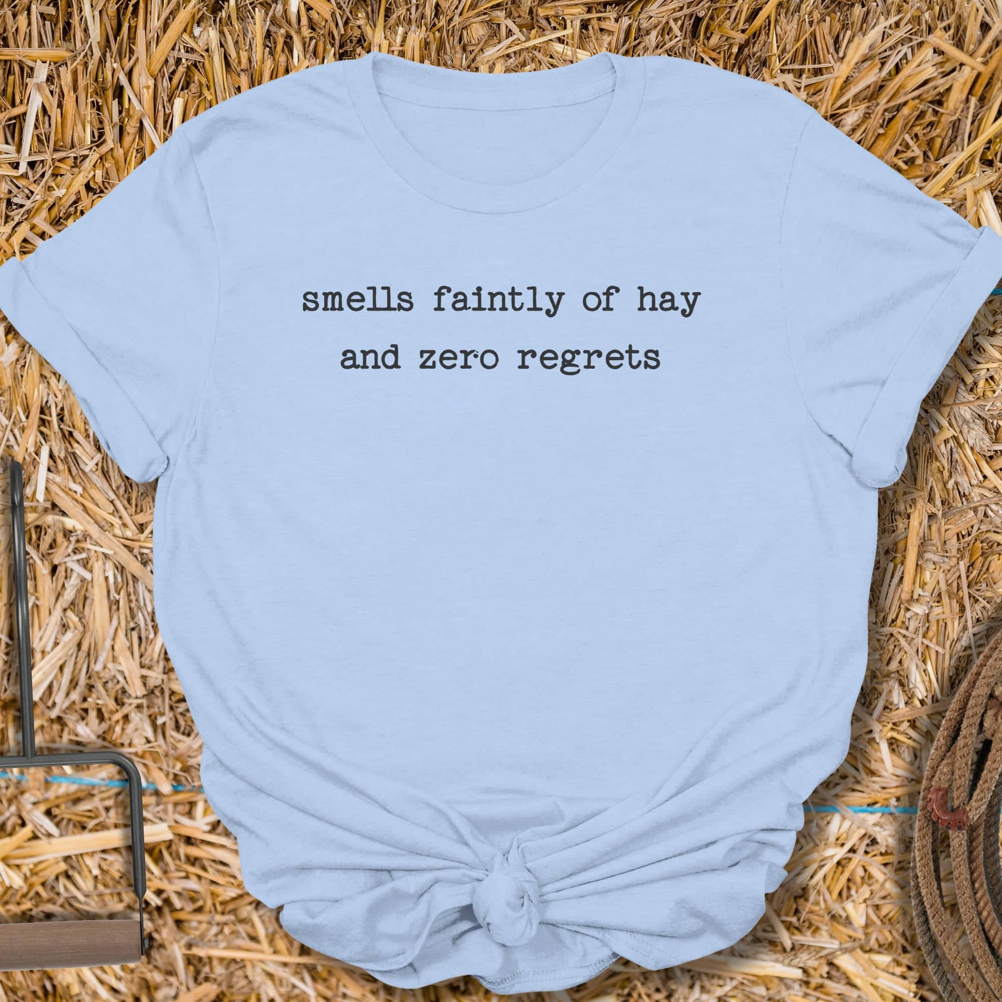Printify T-Shirt Light Blue / S Smells Tee
