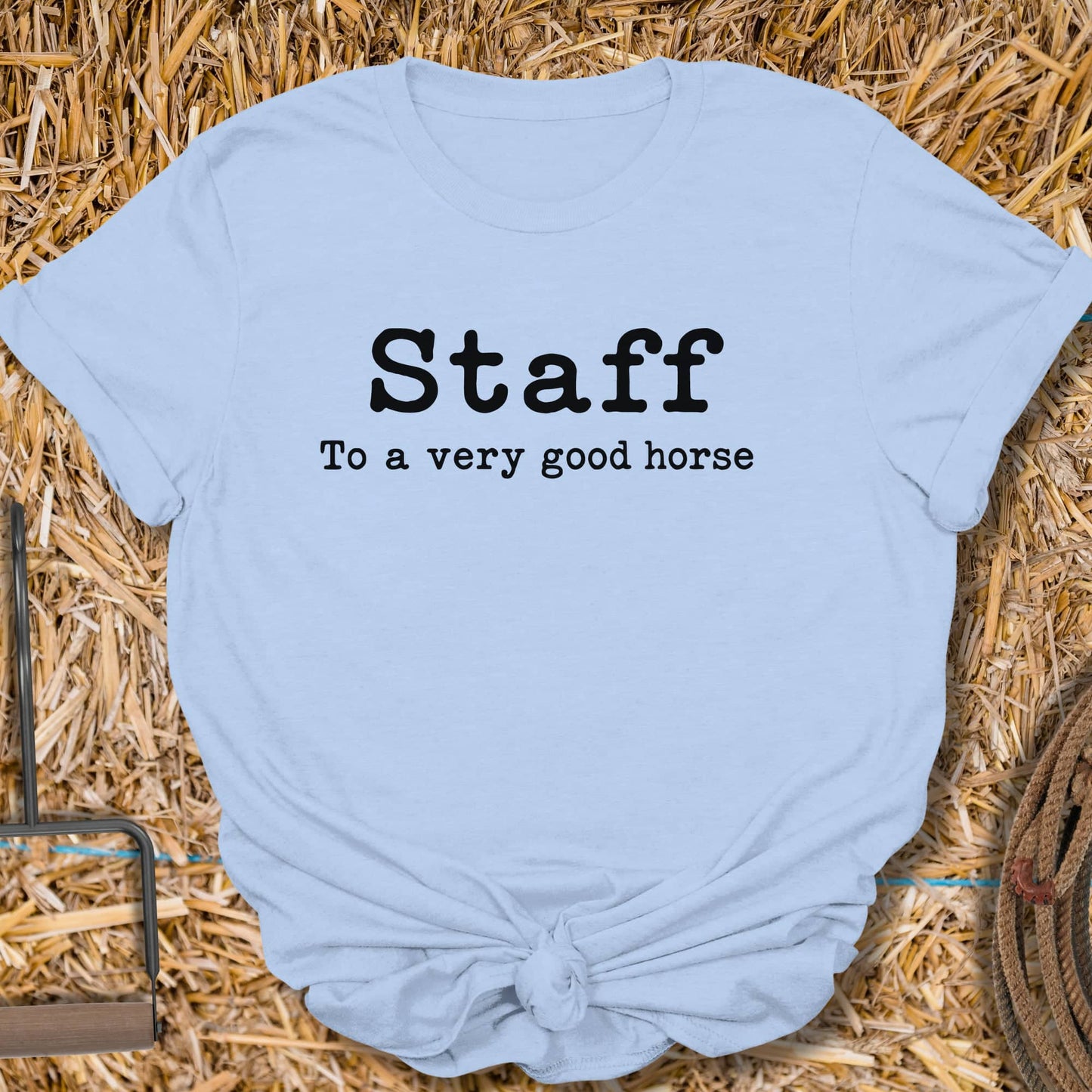 Printify T-Shirt Light Blue / S Staff Tee