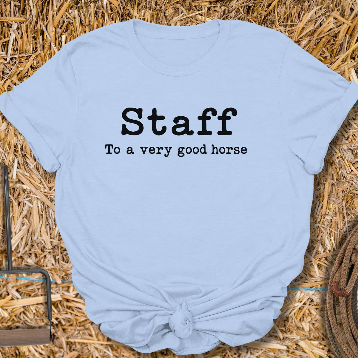 Printify T-Shirt Light Blue / S Staff Tee