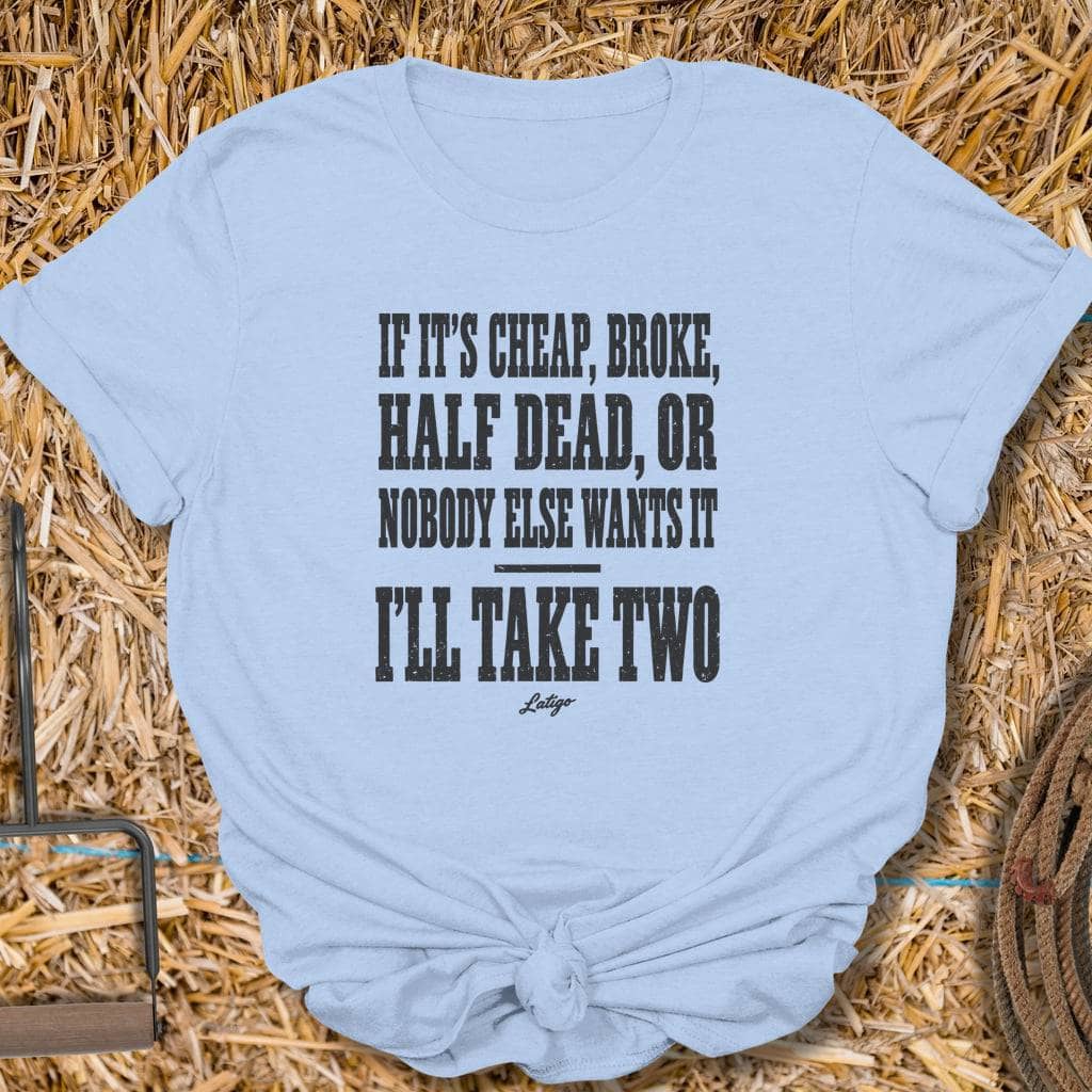 Printify T-Shirt Light Blue / S Take Two Tee
