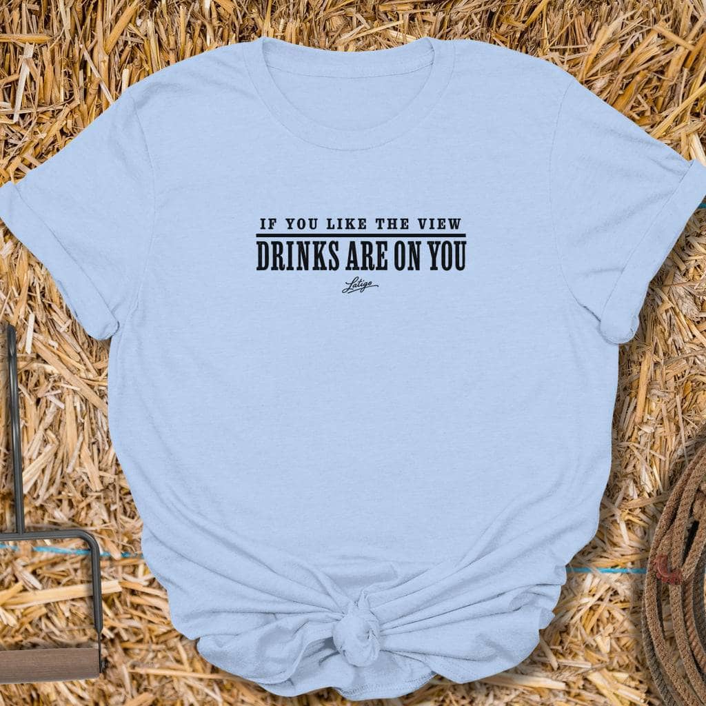 Printify T-Shirt Light Blue / S The View Tee