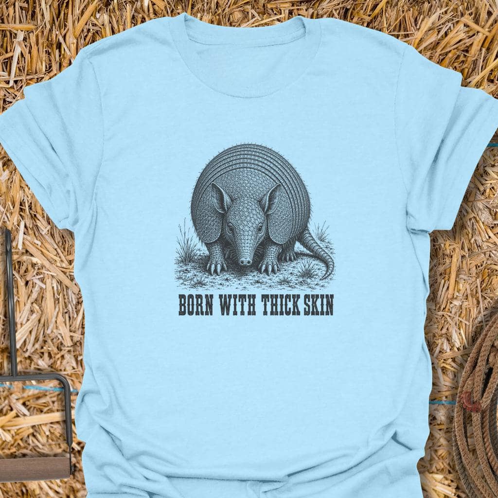 Printify T-Shirt Light Blue / S Thick Skin Tee