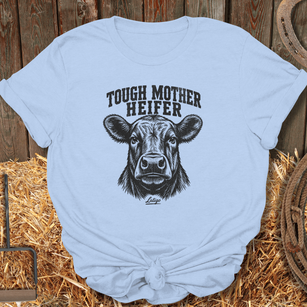 Printify T-Shirt Light Blue / S Tough Mother Tee