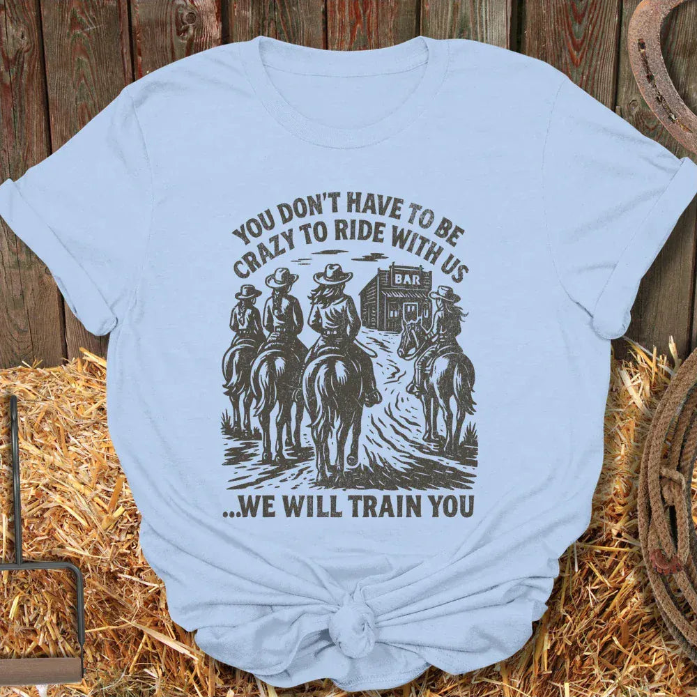 Printify T-Shirt Light Blue / S Train You Tee