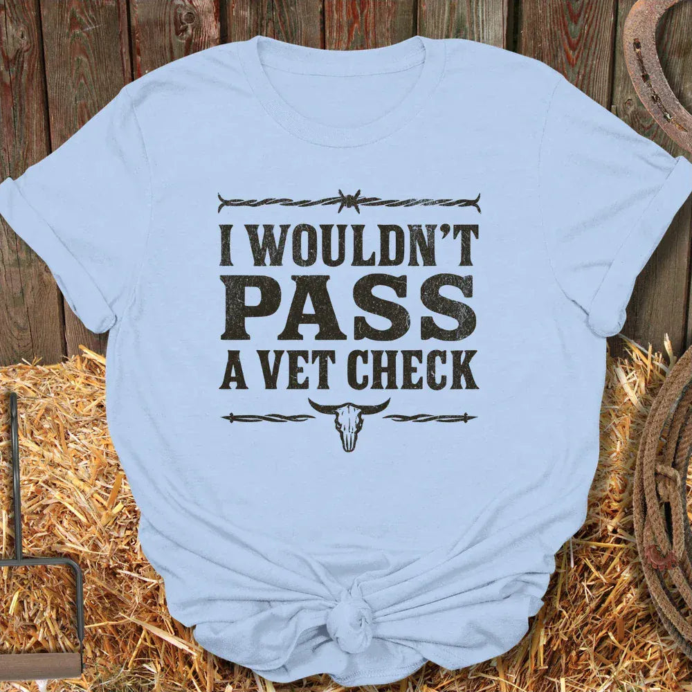 Printify T-Shirt Light Blue / S Vet Check Tee