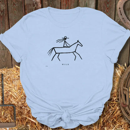 Printify T-Shirt Light Blue / S Wild Tee