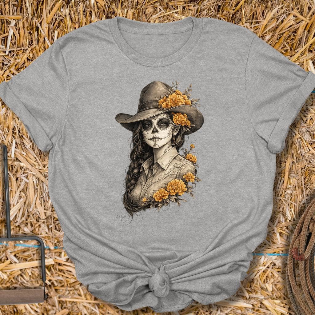 Printify T-Shirt Marigold Muerta Tee