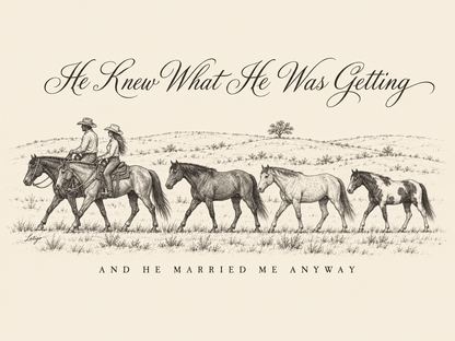 Printify T-Shirt Married Me Anyway Tee