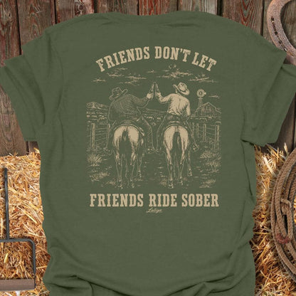 Printify T-Shirt Military Green / 4XL Ride Sober Big Country Tee