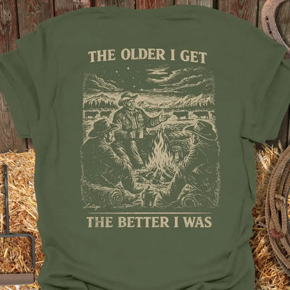 Printify T-Shirt Military Green / S Better I Was Tee