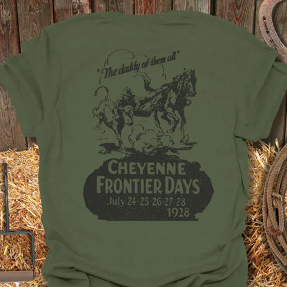 Printify T-Shirt Military Green / S Frontier Days Tee