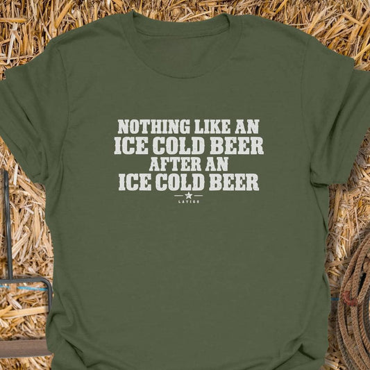 Printify T-Shirt Military Green / S Ice Cold Tee