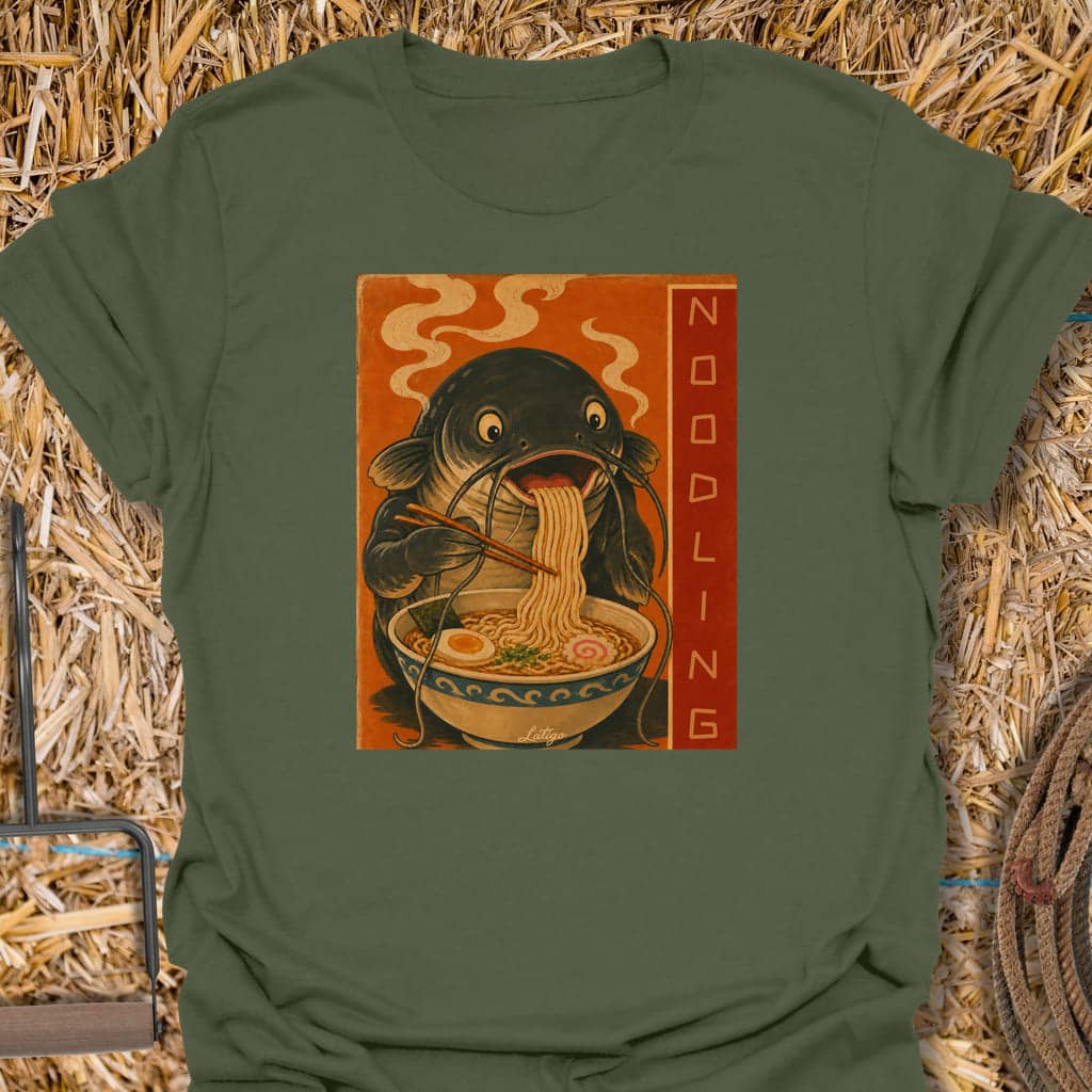 Printify T-Shirt Military Green / S Noodling Tee