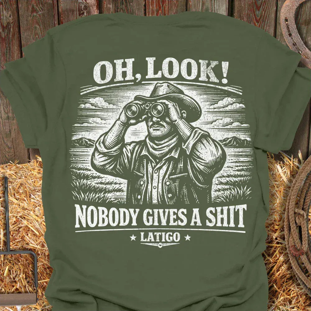 Printify T-Shirt Military Green / S Oh Look Tee