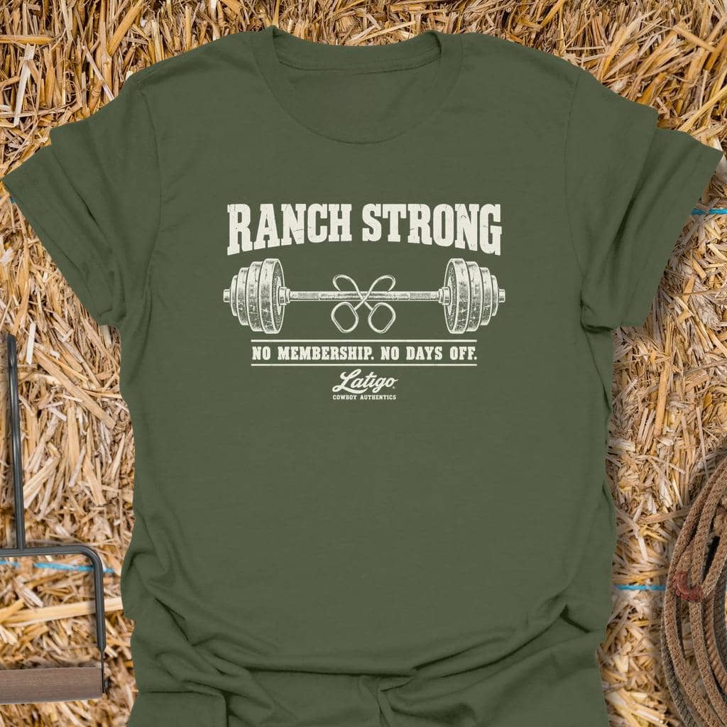Printify T-Shirt Military Green / S Ranch Strong Tee