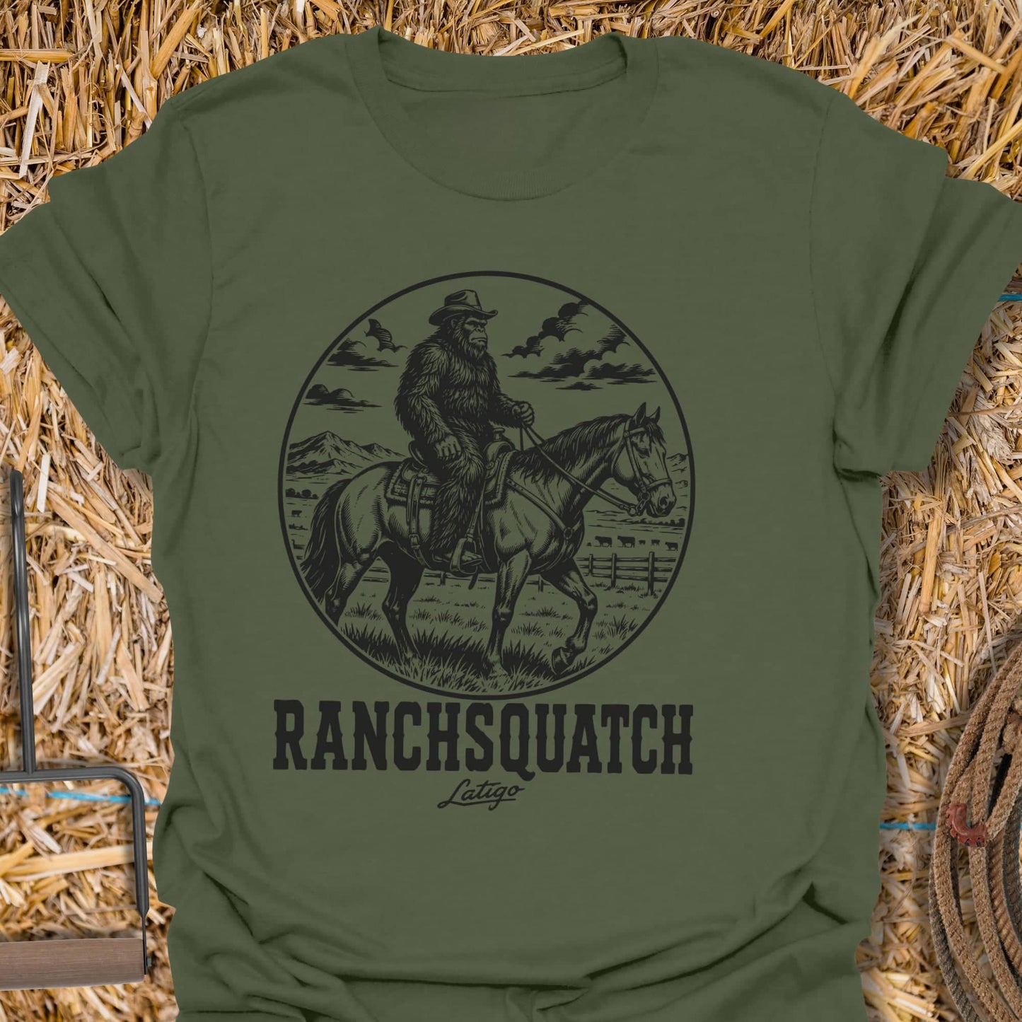 Printify T-Shirt Military Green / S Ranchsquatch Tee