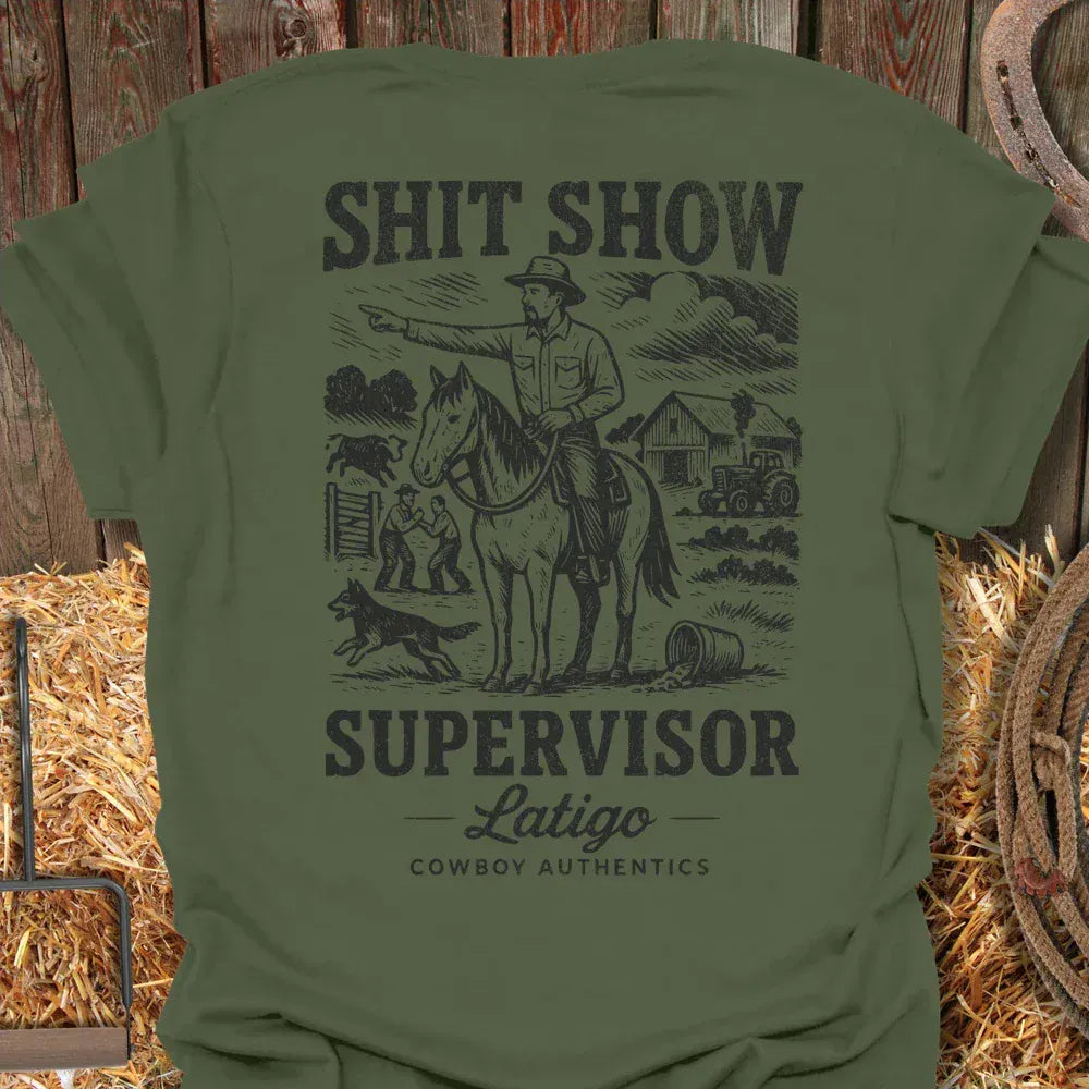 Printify T-Shirt Military Green / S Shit Show Tee