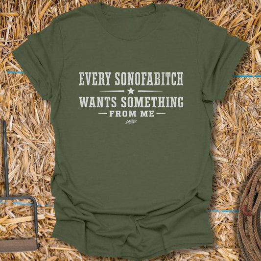Printify T-Shirt Military Green / S Sonofabitch Tee