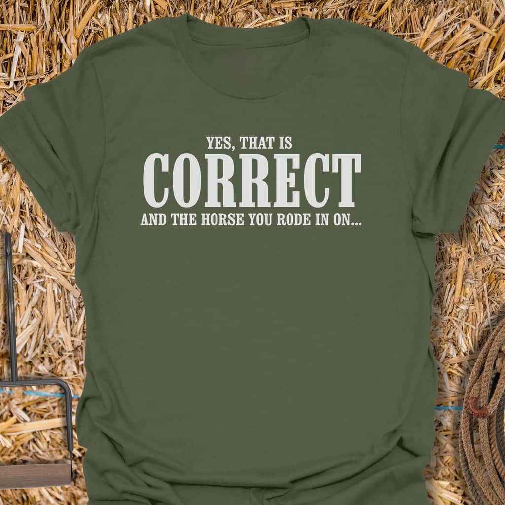 Printify T-Shirt Military Green / S The Horse Tee