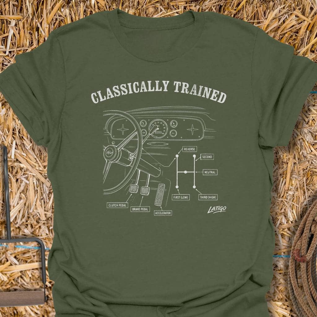 Printify T-Shirt Military Green / S Three on the Tree Tee