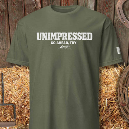 Printify T-Shirt Military Green / S Unimpressed Tee