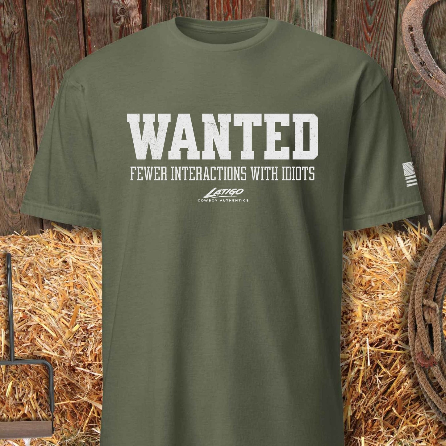 Printify T-Shirt Military Green / S Wanted Tee