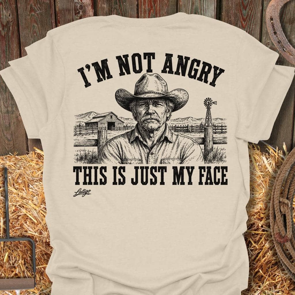 Printify T-Shirt Natural / 4XL Just My Face Big Country Tee