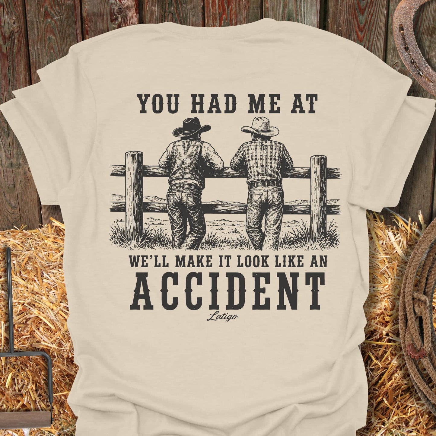 Printify T-Shirt Natural / S Accident Tee