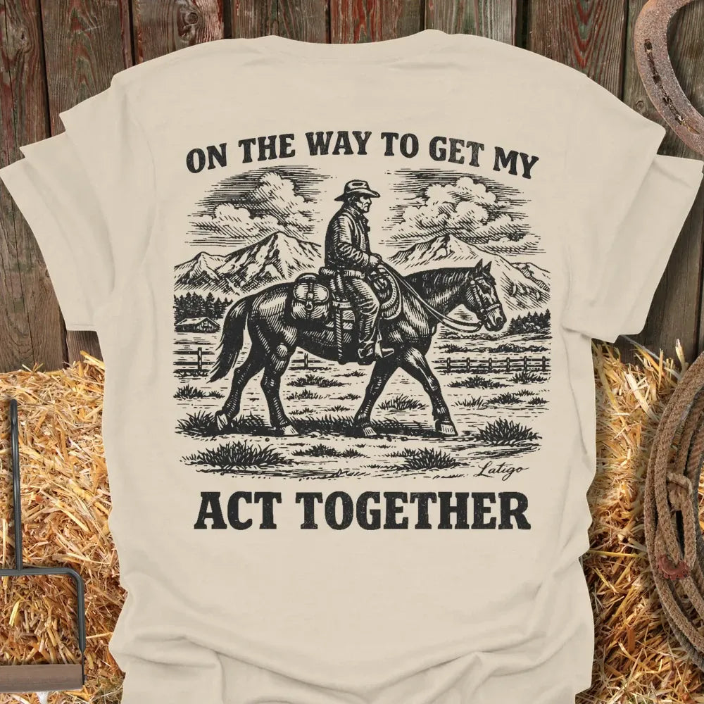 Printify T-Shirt Natural / S Act Together Tee