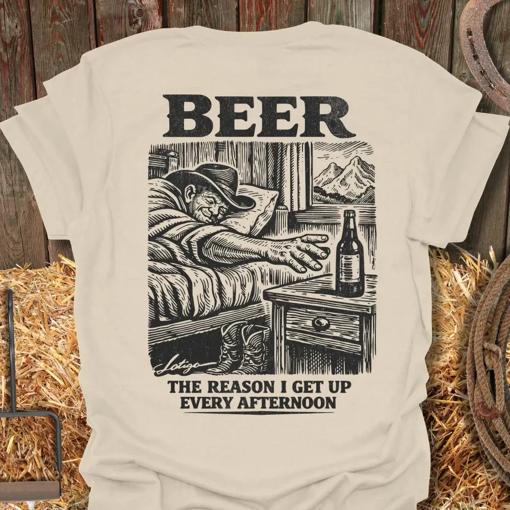 Printify T-Shirt Natural / S Afternoon Beer Tee