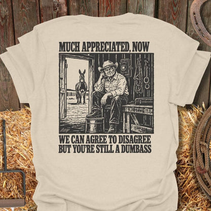 Printify T-Shirt Natural / S Agree To Disagree Tee
