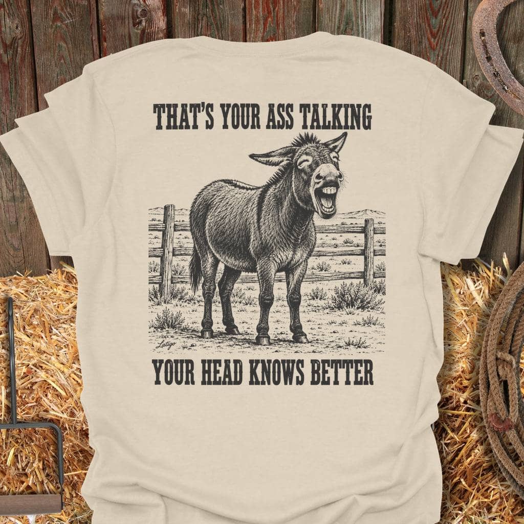 Printify T-Shirt Natural / S Ass Talking Tee