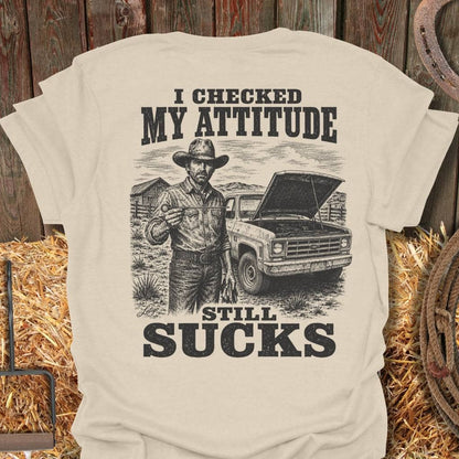 Printify T-Shirt Natural / S Attitude Check Tee