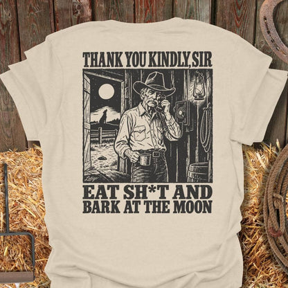 Printify T-Shirt Natural / S Bark At The Moon Tee