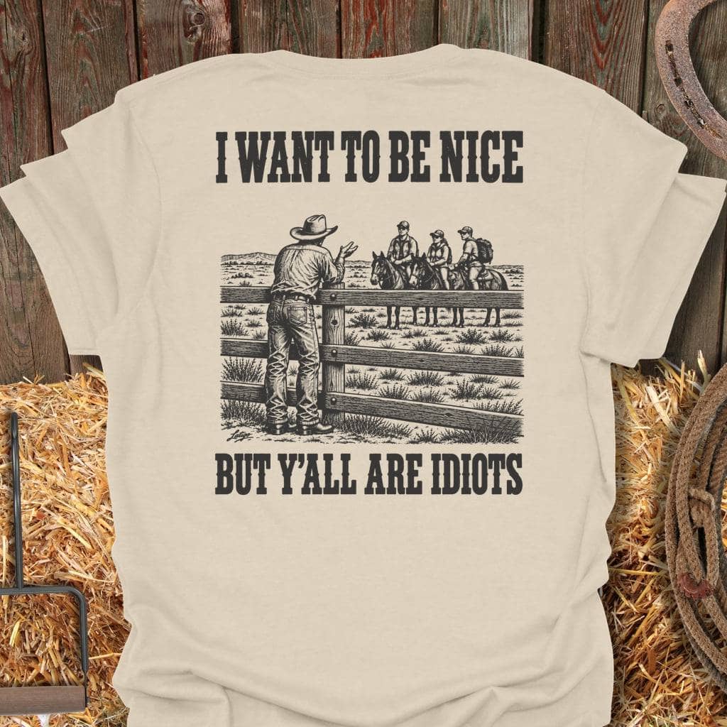 Printify T-Shirt Natural / S Be Nice Tee