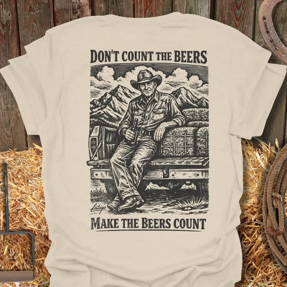 Printify T-Shirt Natural / S Beers Count Tee
