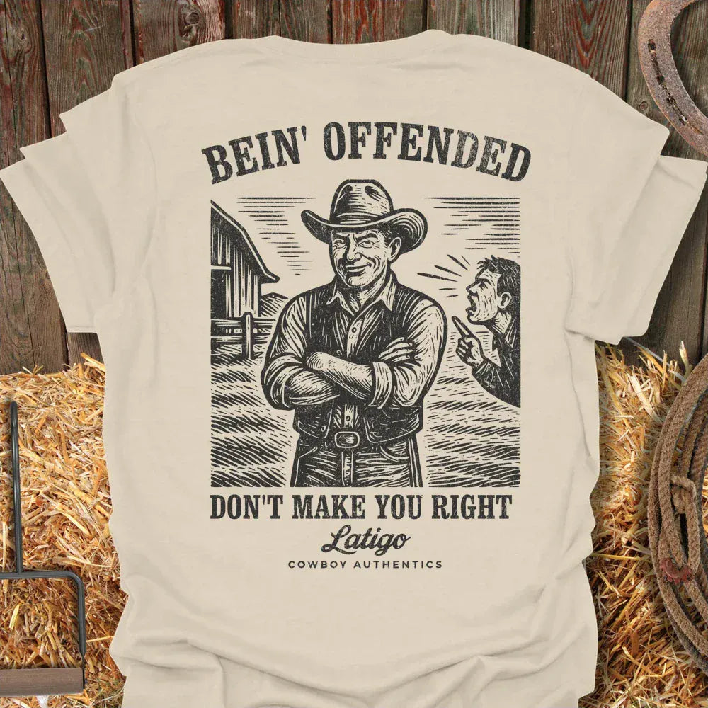 Printify T-Shirt Natural / S Bein' Offended Tee
