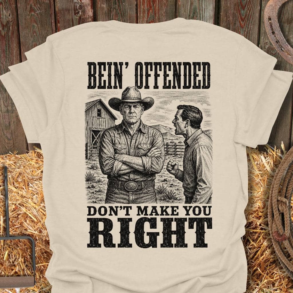 Printify T-Shirt Natural / S Bein' Offended Tee