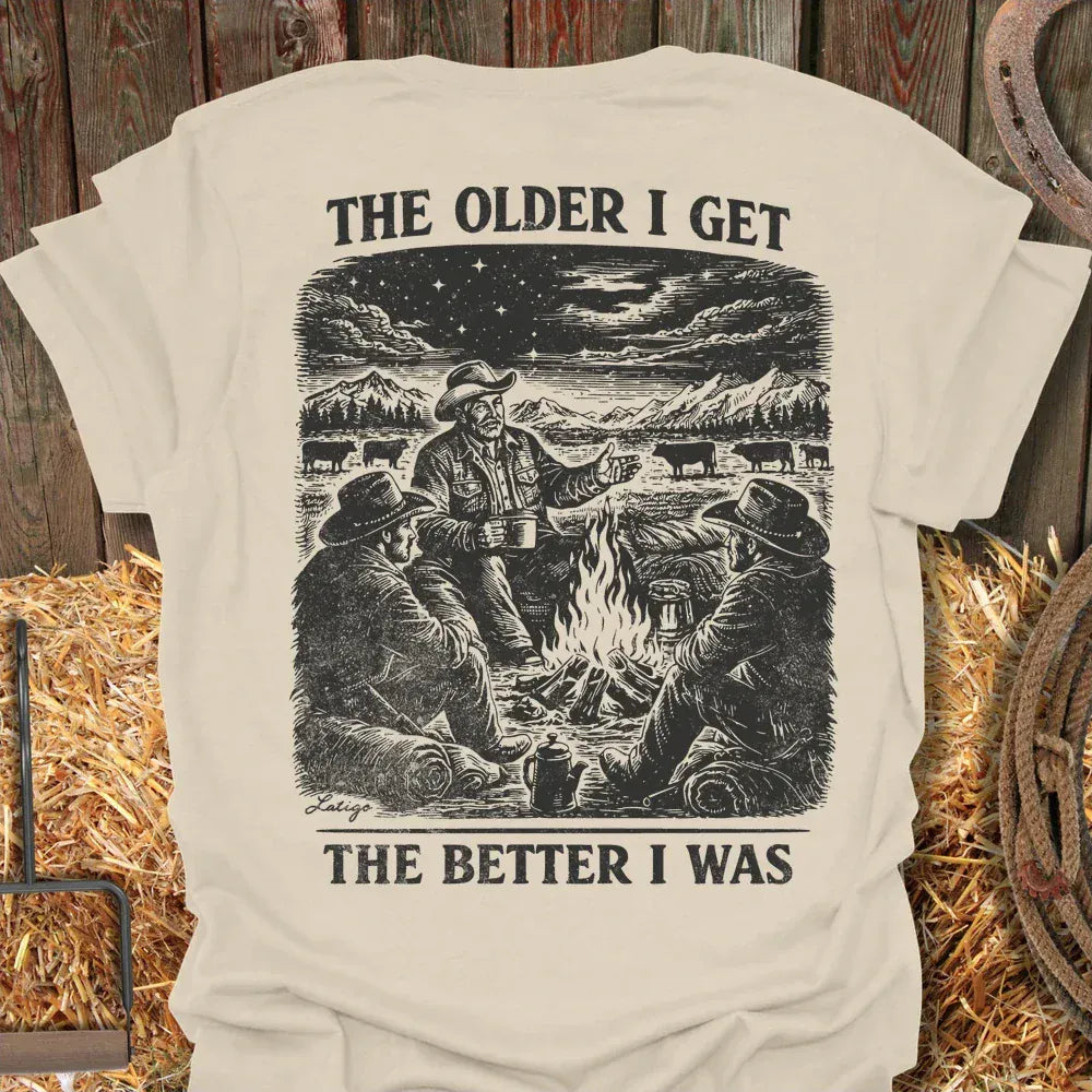 Printify T-Shirt Natural / S Better I Was Tee