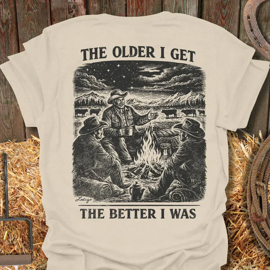 Printify T-Shirt Natural / S Better I Was Tee