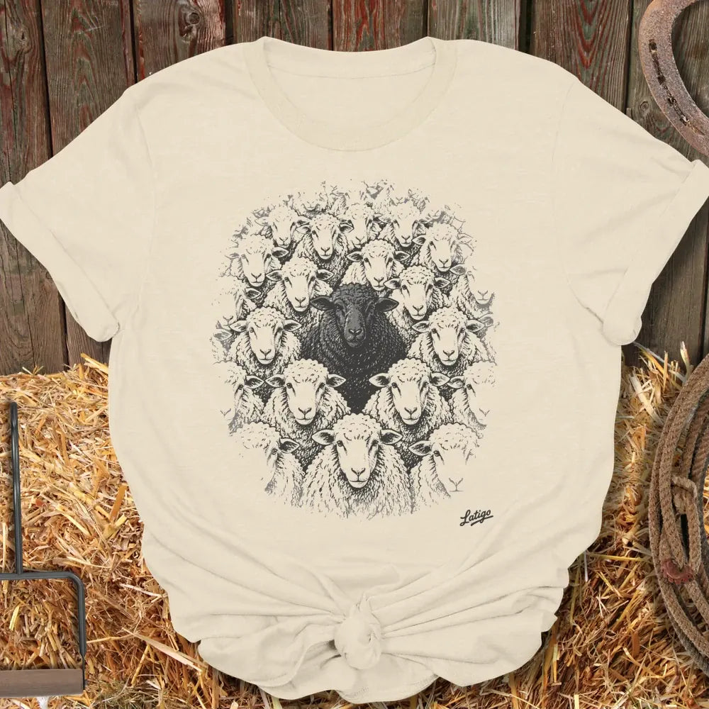 Printify T-Shirt Natural / S Black Sheep Tee